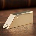 Has a unique shape resembling a wedge or doorstop with smooth Royalty Free Stock Photo
