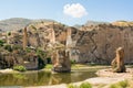 Hasankeyf is an ancient town and district located along the Tigris River in the Batman Province in southeastern Turkey. Royalty Free Stock Photo
