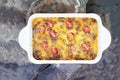 Hash Brown Strata or Breakfast Casserole Royalty Free Stock Photo
