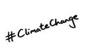 Hashtag Climate Change Royalty Free Stock Photo