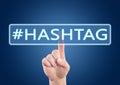 Hashtag text concept