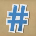 Hashtag digital media feed icon