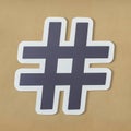 Hashtag digital media feed icon