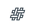 Hashtag Icon Design Template Elements Royalty Free Stock Photo