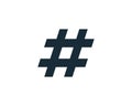 Hashtag Icon Design Template Elements Royalty Free Stock Photo