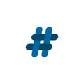 Hashtag icon logo design vector template Royalty Free Stock Photo