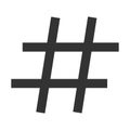 Hashtag icon. Social media communication symbol. Sign conversation post vector Royalty Free Stock Photo