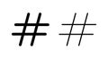 Hashtag icon . hashtag simbols