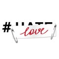 Hashtag Love t-shirt fashion print