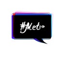 Hashtag Me too. Vector illustration.