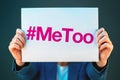 Hashtag MeToo conceptual image