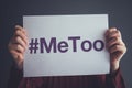 Hashtag MeToo conceptual image