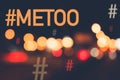 Hashtag MeToo / me too Royalty Free Stock Photo