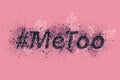 Hashtag MeToo conceptual illustration