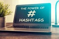 Hashtag post viral web network media tag business.