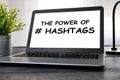 Hashtag post viral web network media tag business.