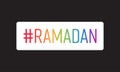 Hashtag ramadan Royalty Free Stock Photo