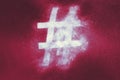 Hashtag sign, Hashtag symbol. Abstract background Royalty Free Stock Photo