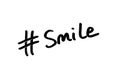 Hashtag Smile Royalty Free Stock Photo