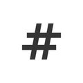 Hashtag social media communication symbol