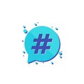 Hashtag, trends icon