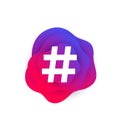 Hashtag, vector design