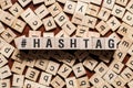 HASHTAG word concept