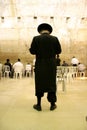 Hasidic jews by wailing wall