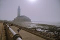 Hassan II Mosque at casablanca morocco Royalty Free Stock Photo