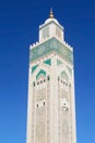 Hassan II Mosque, detail of minaret Royalty Free Stock Photo