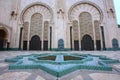 The gate of Hassan II Mosque in Casablanca,Morocco Royalty Free Stock Photo