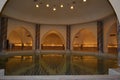 Hassan II mosque pool room in Casablanca Morocco.