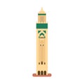 Hassan II Mosque. Vector illustration