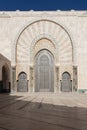 Hassan 2 mosque in Casablanca Morocco 12/31/2019 with minaret and blue sky Royalty Free Stock Photo