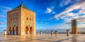 Hassan tower and mausoleum of Mohammed V Rabat Generative By AI