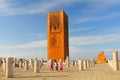 Hassan Tower, Mausoleum Mohammed V. in Rabat, Morocco. Royalty Free Stock Photo