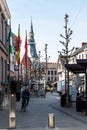 Hasselt, Limburg, Belgium - Cityscape over old and new architecture in the city center