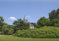 Fragment of a neo-Romanesque castle in the Bocrijk