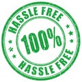 Hassle free vector stamp Royalty Free Stock Photo