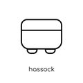 hassock icon from Furniture and household collection. Royalty Free Stock Photo