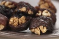 Hastak (dry dates with walnut) Royalty Free Stock Photo