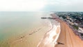 Hastings Beach and Pier Seaside Coast Aerial View Photo