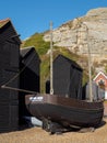 HASTINGS, EAST SUSSEX/UK - NOVEMBER 06 : Fishermen's Sheds and B