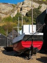 HASTINGS, EAST SUSSEX/UK - NOVEMBER 06 : Fishermen's Sheds and B