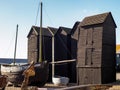 HASTINGS, EAST SUSSEX/UK - NOVEMBER 06 : Fishermen's Sheds and B