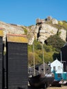 HASTINGS, EAST SUSSEX/UK - NOVEMBER 06 : Fishermen's Sheds and B