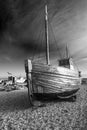 A Hastings Fishing Boat out of water at Rock-a-Nore