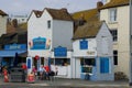 Hastings seafront cafes. Sussex. England