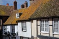 HASTINGS, UK - JULY 22, 2017: 16th century timbered framed and medieval houses in Hastings Old Town