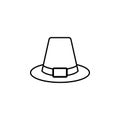 Hat, Autumn icon. Element of thanksgiving day for mobile concept and web apps illustration. Thin line icon for website design and Royalty Free Stock Photo
